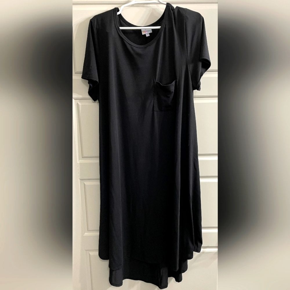 LuLaRoe 2X Carly Swing Dress - Black